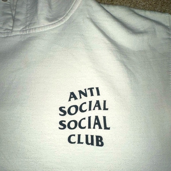 Authentic Anti Social Club Kkoch Hoodie (White) - Picture 4 of 5